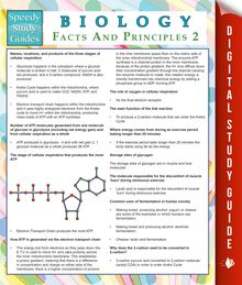 Biology Facts And Principles 2 (Speedy Study Guides)