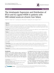 The Intrahepatic Expression and Distribution of BTLA and its Ligand HVEM in patients with HBV-related acute-on-chronic liver failure