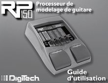 Notice Instruments de musique DigiTech  RP150