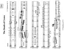 Partition harpe, pour Death of Crowe, a minor, Robertson, Ernest John