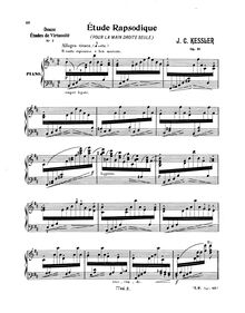Partition No.4 (pour pour Right main Solo), Etudes rhapsodiques