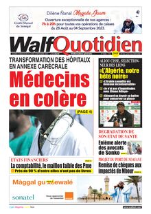 Walf Quotidien N° 9428 - du 02,03,04 septembre 2023