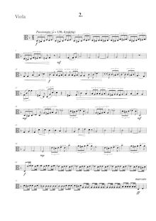 Partition viole de gambe, corde quatuor No. 2 en D major  en der Natur  par Albin Fries