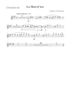 Partition Piccolo clarinette (E♭), Peer Gynt  No.1, Op.46, Grieg, Edvard