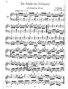 Partition Book No.3: Etudes Nos.27-44, Schule des Virtuosen, School of Virtuoso