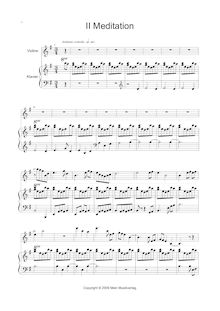 Partition , Meditation, clarinette Sonata, E flat minor, Zintl, Frank par Frank Zintl