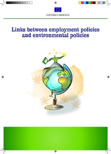Links between employment policies and environmental policies