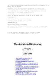 The American Missionary — Volume 49, No. 3, March, 1895