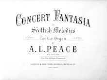 Partition complète, Concert Fantasia on Scottish Melodies, G minor / Bb major