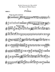 Partition hautbois 1, 2, pour Bartered Bride, Prodaná nevěsta / Die Verkaufte Braut par Bedřich Smetana
