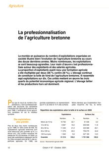 La professionnalisation de l agriculture bretonne (Octant n° 87)    