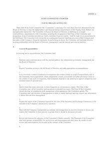 YBI-CORP-Audit Comm Charter