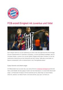 Accord entre la Juventus et le Bayern Munich pour le transfert d'Arturo Vidal