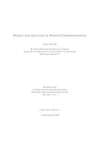 Design and analysis of process choreographies [Elektronische Ressource] / Gero Decker