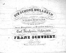 Partition Heft 5 (Nos.18 to 20), Die Schöne Müllerin, D.795, MüllerliederThe Maid of the Mill