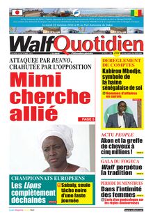 Walf Quotidien n°9172 - du lundi 24 octobre 2022