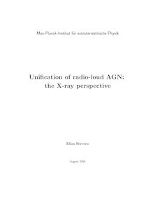 Unification of radio-loud AGN [Elektronische Ressource] : the X-ray perspective / vorgelegt von Elisa Ferrero