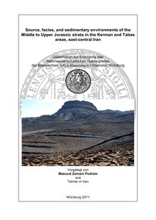 Source, facies, and sedimentary environments of the Middle to Upper Jurassic strata in the Kerman and Tabas areas, east-central Iran [Elektronische Ressource] / vorgelegt von Masoud Zamani Pedram