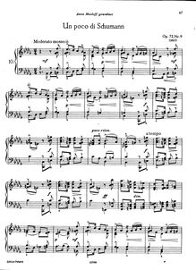 Partition , Un poco di Schumann, 18 pièces, 18 пьес ; 18 Morceaux