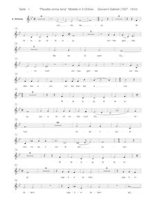 Partition Ch.2 - Alto, Sacrae symphoniae, Gabrieli, Giovanni