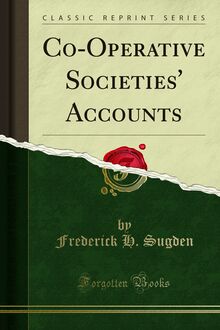 Co-Operative Societies  Accounts