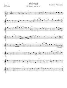 Partition ténor viole de gambe 2, octave aigu clef, Madrigali a 5 voci, Libro 2 par  Benedetto Pallavicino par Benedetto Pallavicino