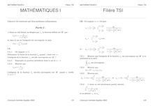 CCSE 2003 mathematiques 1 classe prepa tsi