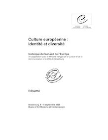 Culture européenne : identité et diversité