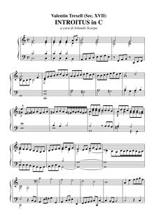 Partition complète, Introitus en C pour orgue, Dretzel, Valentin