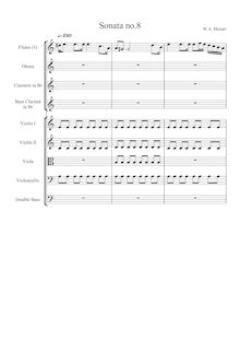 Partition Complete Orchestral Score, Piano Sonata No.8, A minor