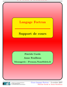 Cours sur le langage Fortran