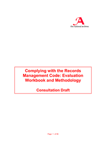 Record Management Compliance - Audit Manual - Consultation