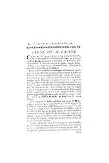 Charles Étienne Louis CAMUS août mai par Grandjean de Fouchy