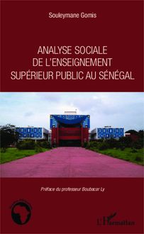 Analyse sociale de l enseignement supérieur public au Sénégal