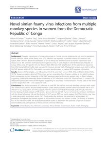 Novel simian foamy virus infections from multiple monkey species in women from the Democratic Republic of Congo