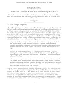 Tribulation Timeline  When Shall These Things Be? (Part 3) text by Tom Stewart