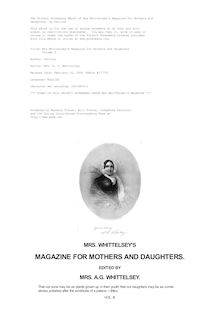 Mrs Whittelsey s Magazine for Mothers and Daughters - Volume 3