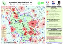Territoires vécus de Bourgogne (Édition 2002) Organisation territoriale de l emploi et des services
