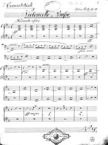 Partition violoncelles / Basses, Concertstück pour vent quintette et orchestre