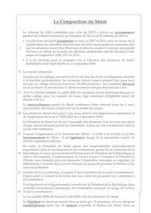 Textos Lectocomprensión Francés - La Composition du Sénat