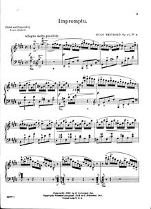 Partition complète, 3 Impromptus, 1. E♭ minor2. A♭ major3. C♯ minor