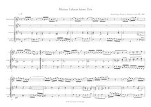 Partition , Meines Lebens letzte Zeit (after BWV 488), chansons et airs