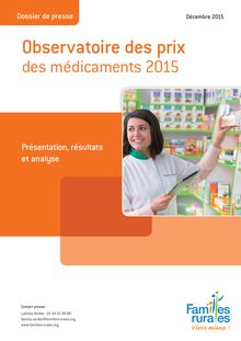 Observatoire des prix des médicaments 2015