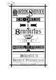 Partition complète, Te deum et Benedictus en C major, C major, Warren, Samuel Prowse par Samuel Prowse Warren