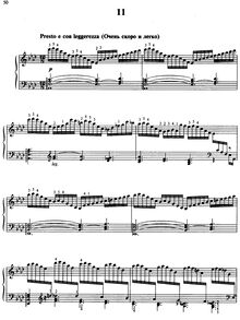Partition Etude No.11 en Ab Major, 15 Etudes de Virtuosité, 15 Virtuosity Studies