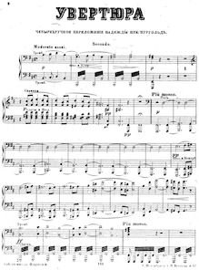 Partition Overture, arr. pour piano 4-mains, Prisoner of pour Caucasus