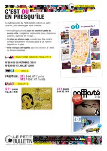 Plan "Presqu île" - Cinéma, spectacles, concerts, théâtre, danse ...