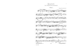 Partition parties complètes, corde quatuor No.1, Op.117, String Quartet No.1 in D Minor, Op.117