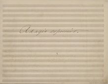 Partition , Adagio espressivo, Symphony en c minor, Simfoni for Orchester (c mol)