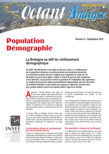 La Bretagne au défi du vieillissement démographique (Octant Analyse n° 5)
